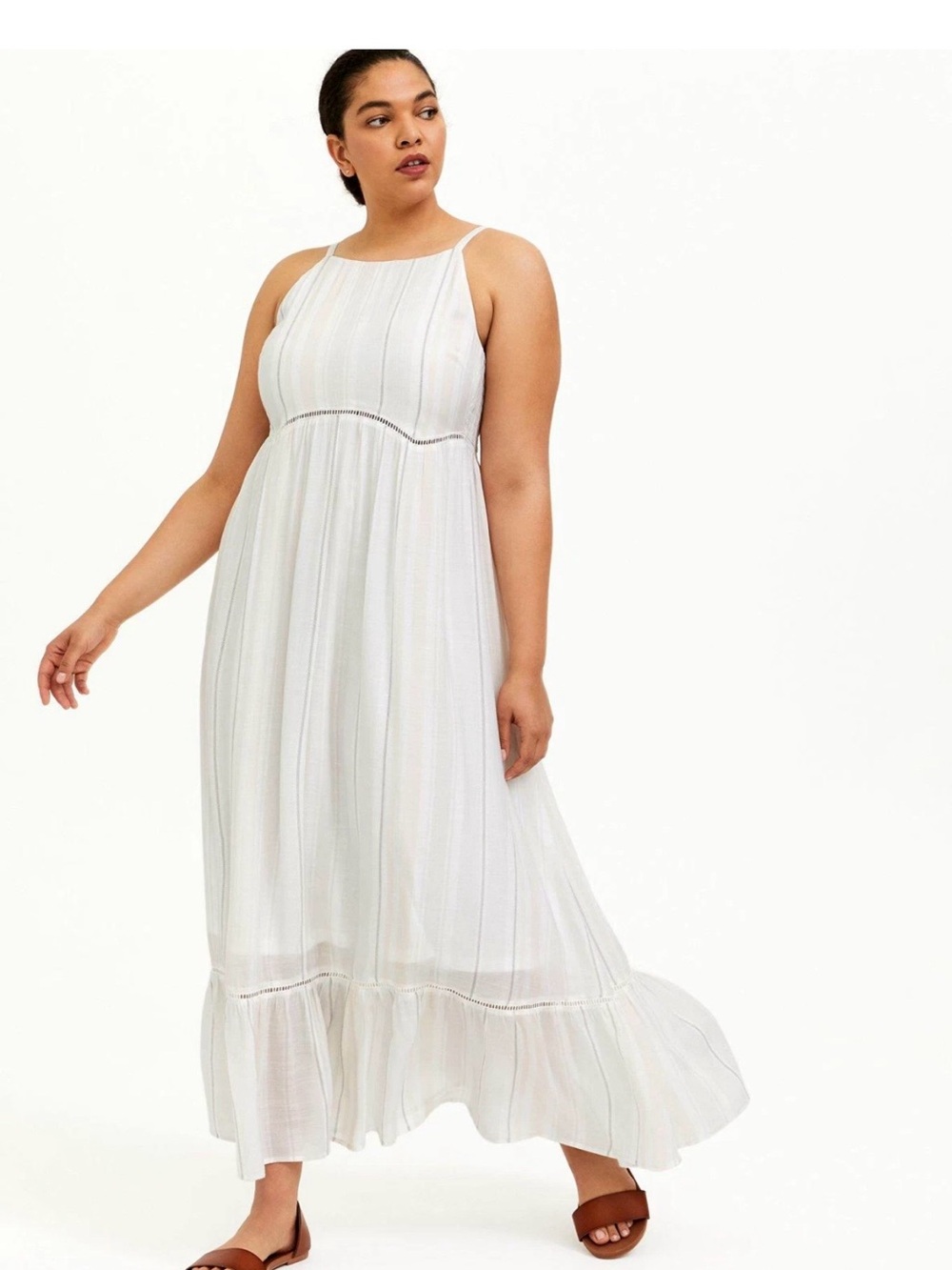 Torrid Max Natural woven tired Maxi Dress Size 2